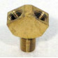 1/4 inch Brass WYE Connector