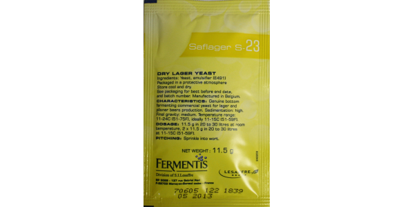 SafLager S-23 European Lager Yeast        11  gm for Dry Beer Yeast by American Brewmaster Homebrew Supplies SafLager S-23 European Lager Yeast        11  gm in Dry Beer Yeast