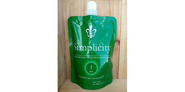 Premium Blonde Candi Syrup (Simplicity)  Clear  16fl oz in Adjuncts and Sugars