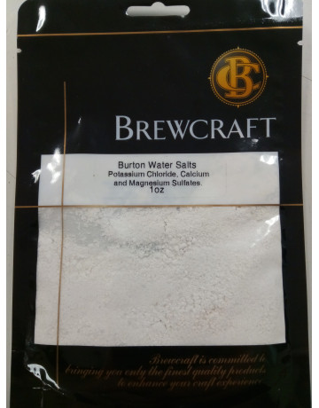 Burton Water Salts   (Magnesium Sulfate, Potassium Choride, Calcium), 1 oz