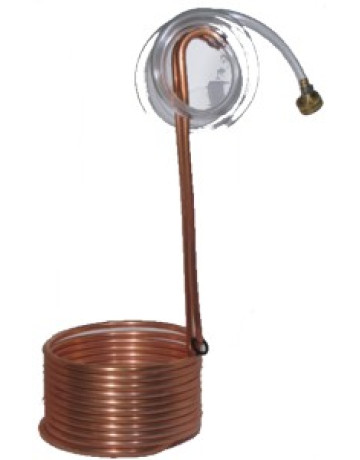 Immersion Wort Chiller with fittings in Brewing Accessories and Tools