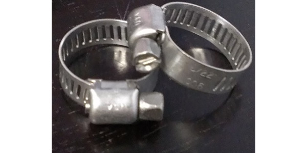 Stainless Steel Hose Clamps -5/8         2/pkg for Kegs and Kegging Hardware by American Brewmaster Homebrew Supplies Stainless Steel Hose Clamps -5/8         2/pkg in Kegs and Kegging Hardware